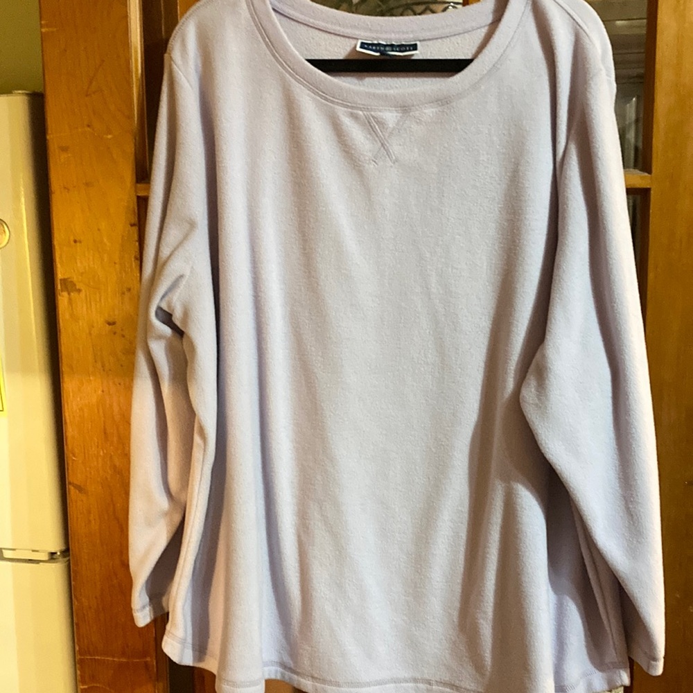 Fleece top size 3X Karen Scott